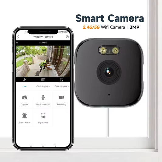 ClearView 2K Window Security Camera