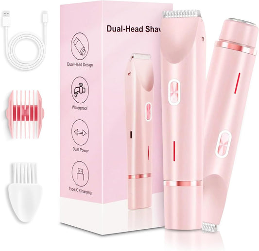 SilkySplash Dual-Head Bikini Trimmer (IPX7)