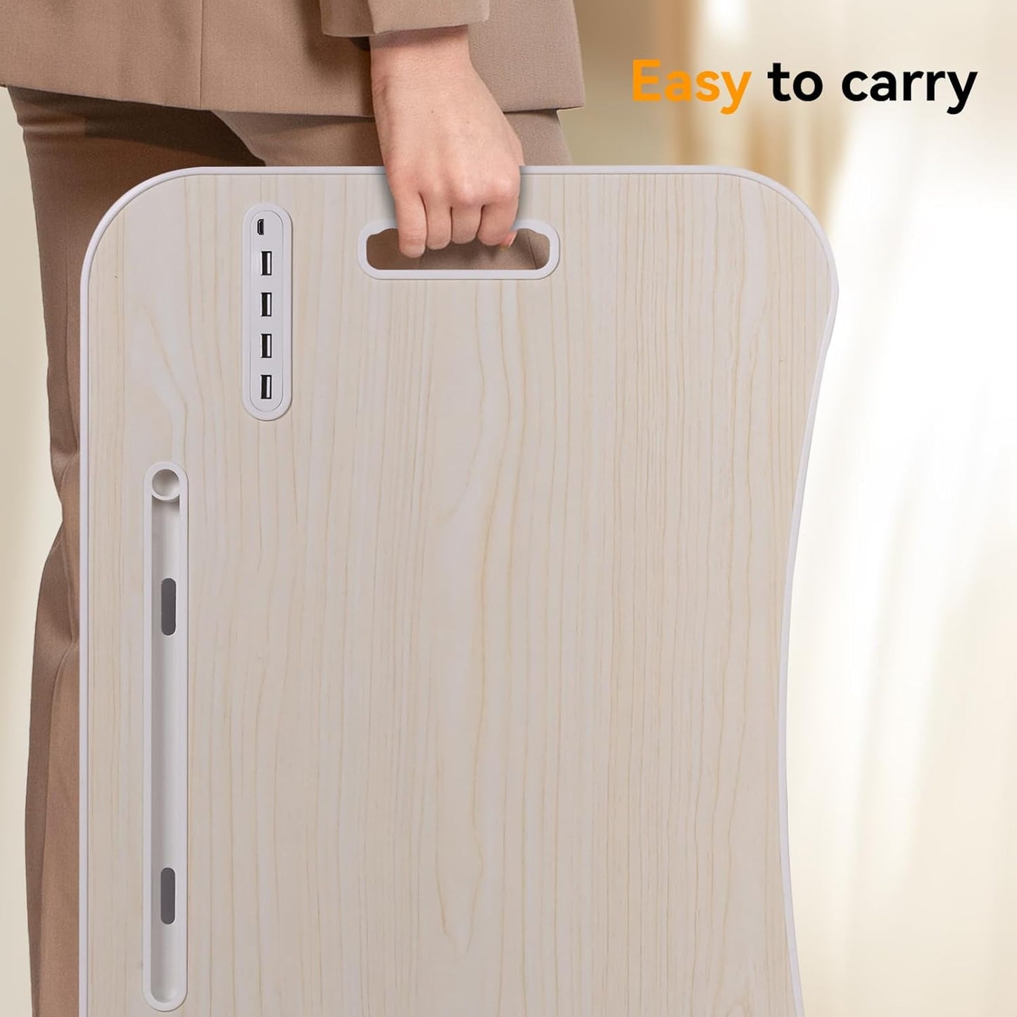 23.6" Portable Lap Desk with USB Hub & Drawer