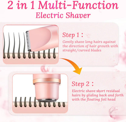 SilkySplash Dual-Head Bikini Trimmer (IPX7)